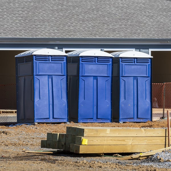 what is the maximum capacity for a single porta potty in Mule Creek New Mexico